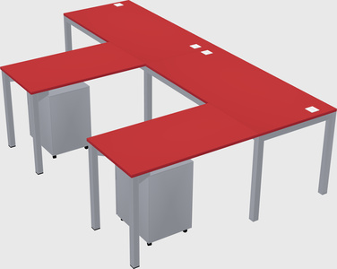 L-shaped desk