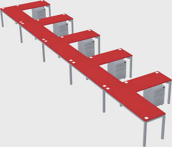 L-shaped desk