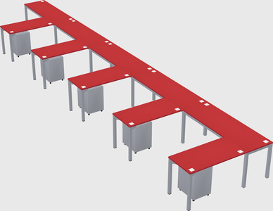L-shaped desk