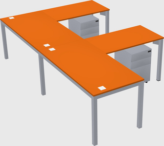 L-shaped desk
