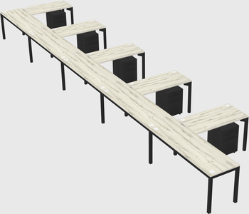 L-shaped desk