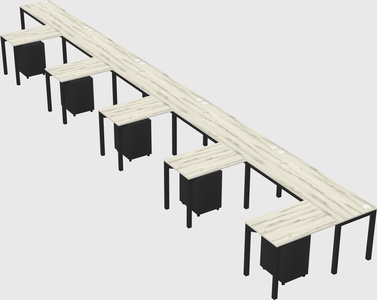L-shaped desk