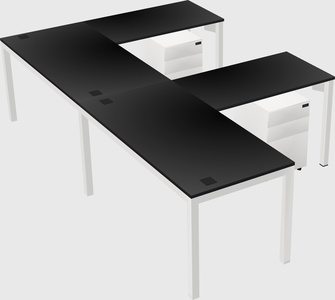 L-shaped desk