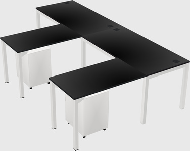 L-shaped desk