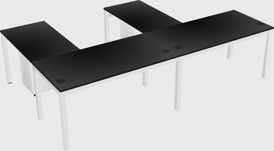 L-shaped desk