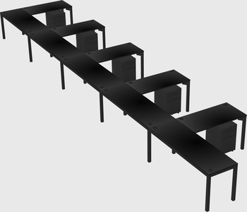 L-shaped desk
