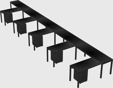 L-shaped desk