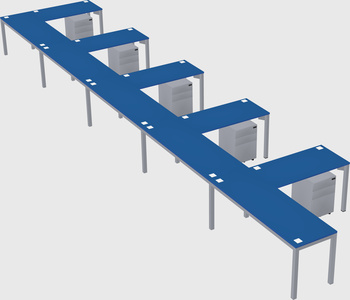 L-shaped desk