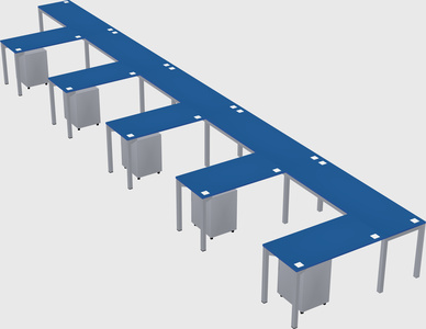 L-shaped desk