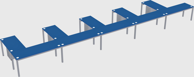 L-shaped desk