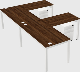 L-shaped desk