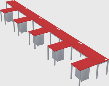L-shaped desk