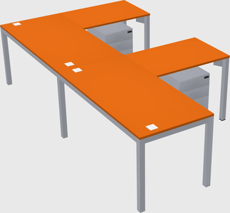 L-shaped desk