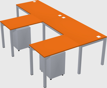 L-shaped desk