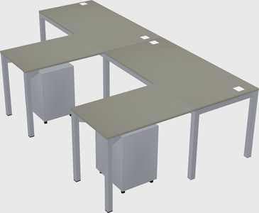 L-shaped desk