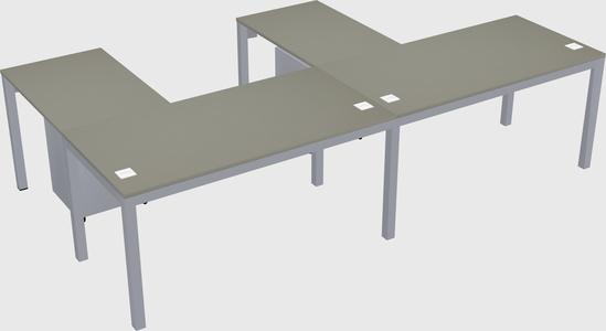 L-shaped desk