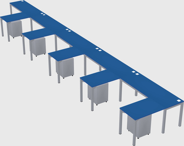 L-shaped desk