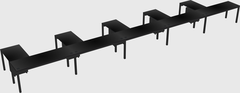 L-shaped desk