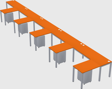 L-shaped desk