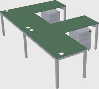 L-shaped desk