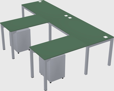 L-shaped desk
