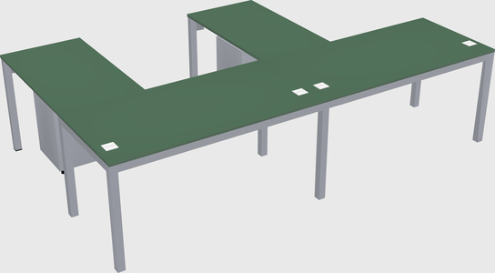 L-shaped desk