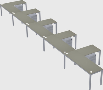 L-shaped desk