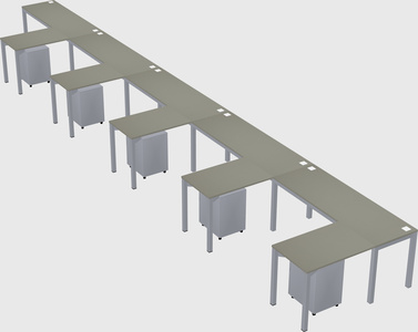 L-shaped desk