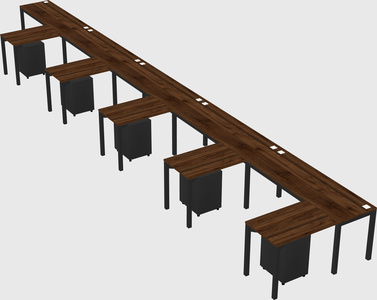 L-shaped desk