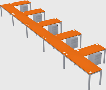 L-shaped desk