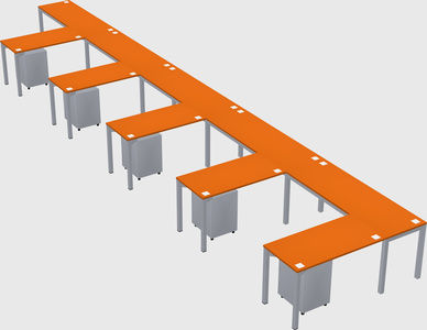 L-shaped desk