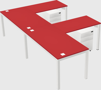 L-shaped desk