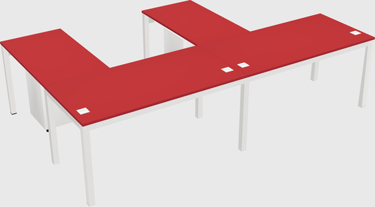 L-shaped desk
