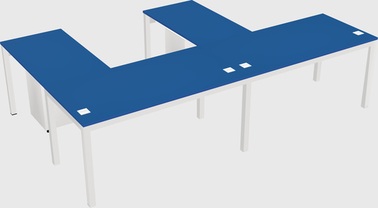 L-shaped desk