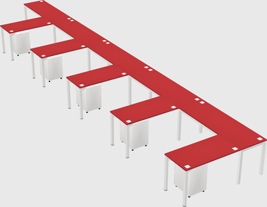 L-shaped desk