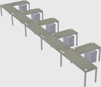 L-shaped desk