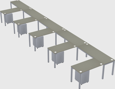 L-shaped desk