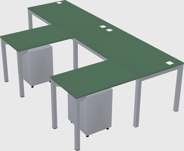 L-shaped desk