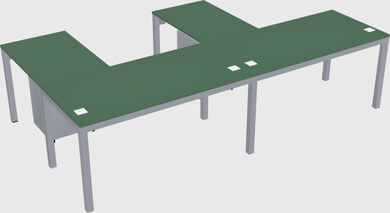 L-shaped desk