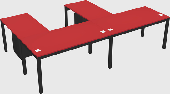 L-shaped desk