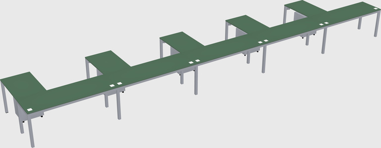 L-shaped desk