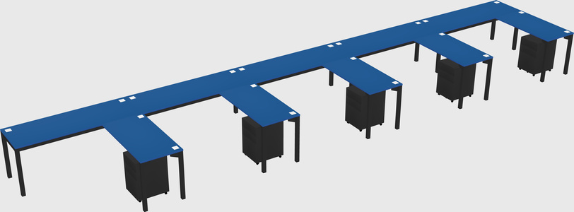L-shaped desk