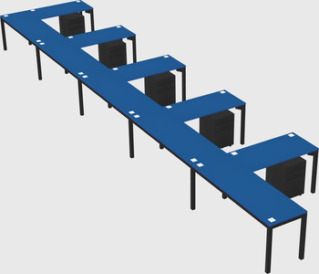 L-shaped desk