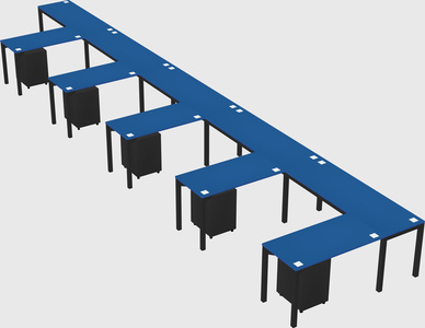 L-shaped desk