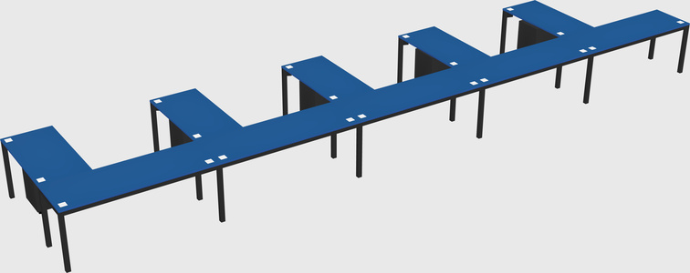 L-shaped desk
