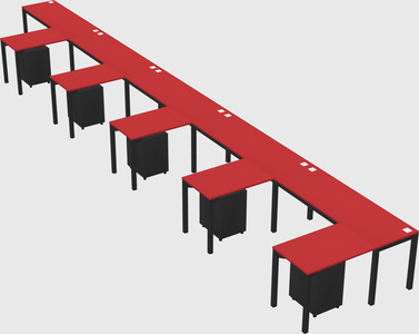 L-shaped desk