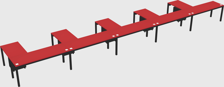L-shaped desk