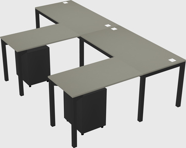 L-shaped desk