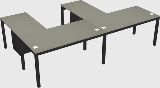 L-shaped desk