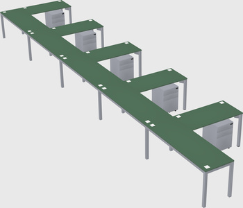 L-shaped desk
